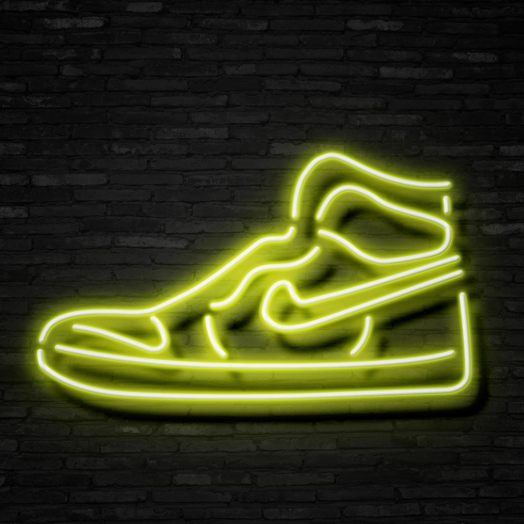 yellow neon sneakers