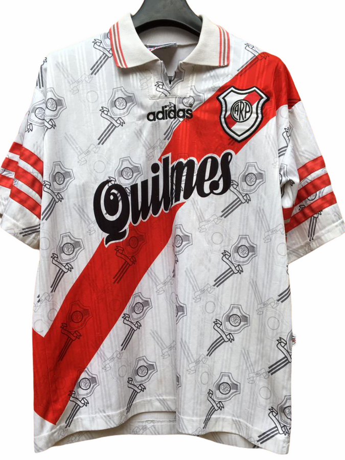 sin Jarra Competidores 1996 River Plate Argentina Quilmes Adidas Match Issue (M) – Proper Soccer