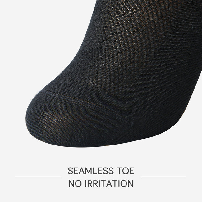 MD Bamboo No Show Socks Seamless Toe 