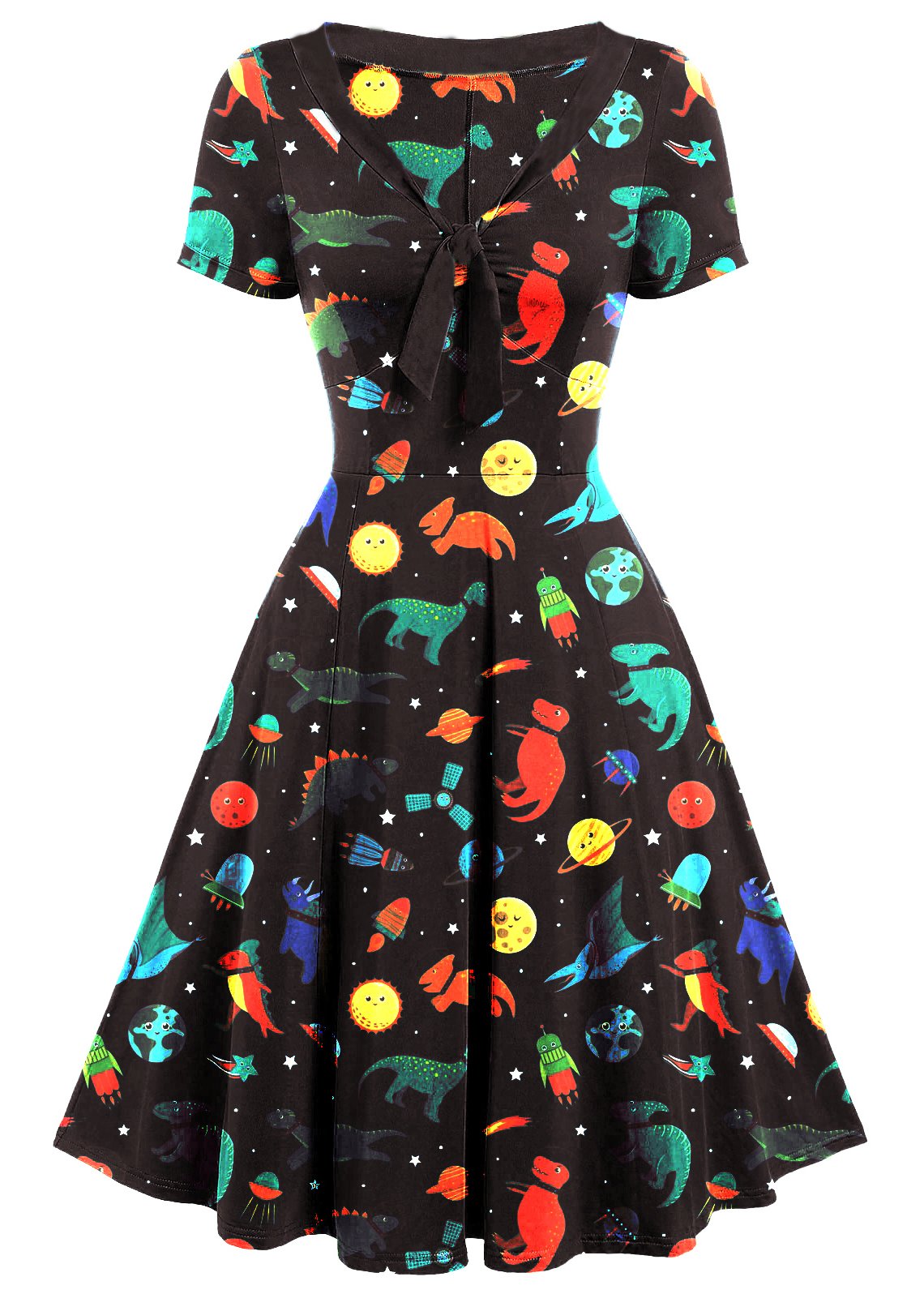 dinosaur swing dress