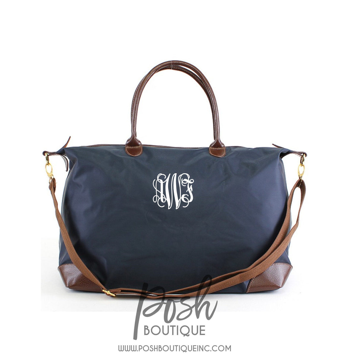 Monogrammed Nylon Weekender Bag, Personalized Weekender Bag, Bridesmai