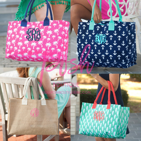 monogrammed tote bags for teachers