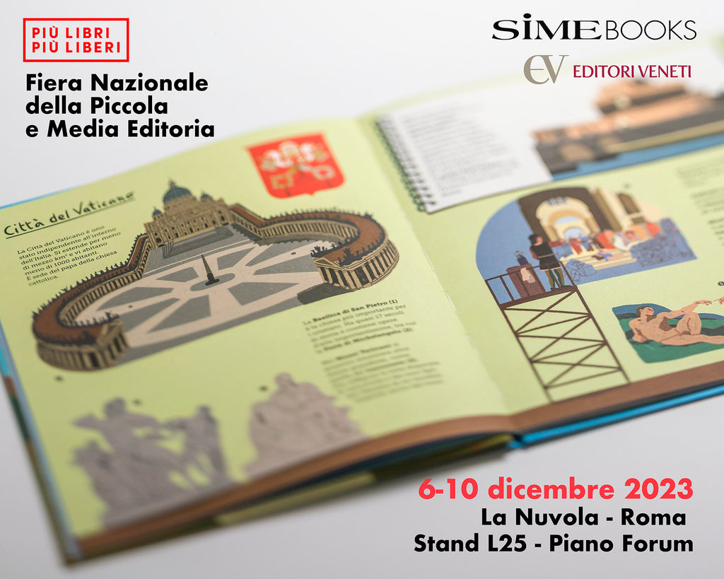 SIME BOOKS auf der Più Libri Più Liberi – Nationale Messe für kleine und mittlere Verlage