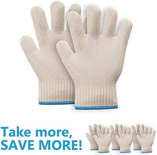 Killer's Instinct Outdoors 1 PAIR Heat Resistant Gloves Oven Gloves Heat  Resistant With Fingers Oven Mitts Kitchen Pot Holders Cotton Gloves Kitchen