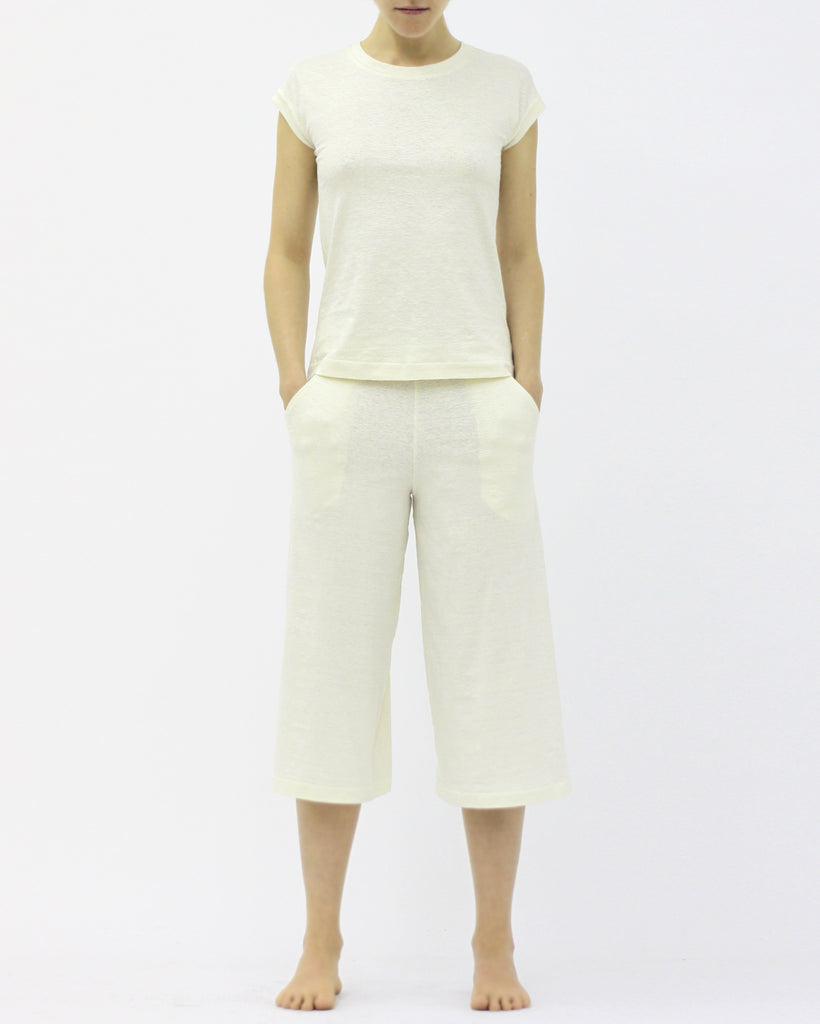 Round jersey top & culottes