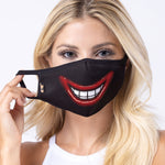 Lips showing teeth 3-Layered Face Cover-PM0266
