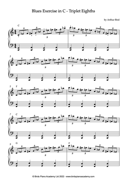 Blues Piano Exercise