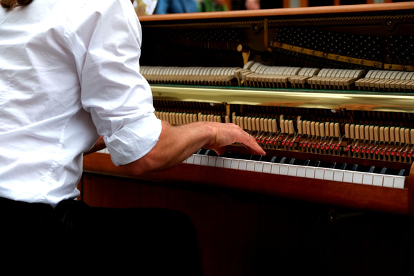 inside piano action