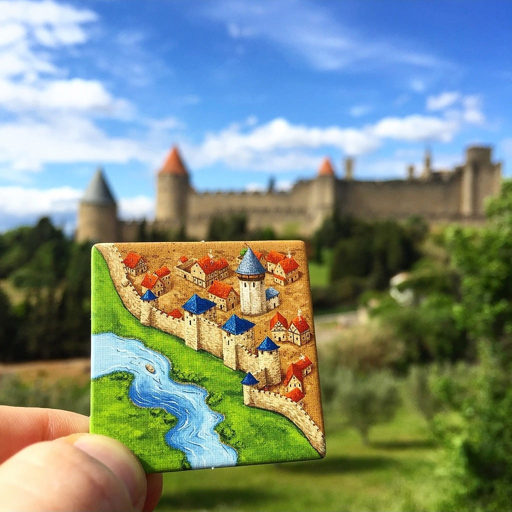 Carcassonne Board Game Medieval Town