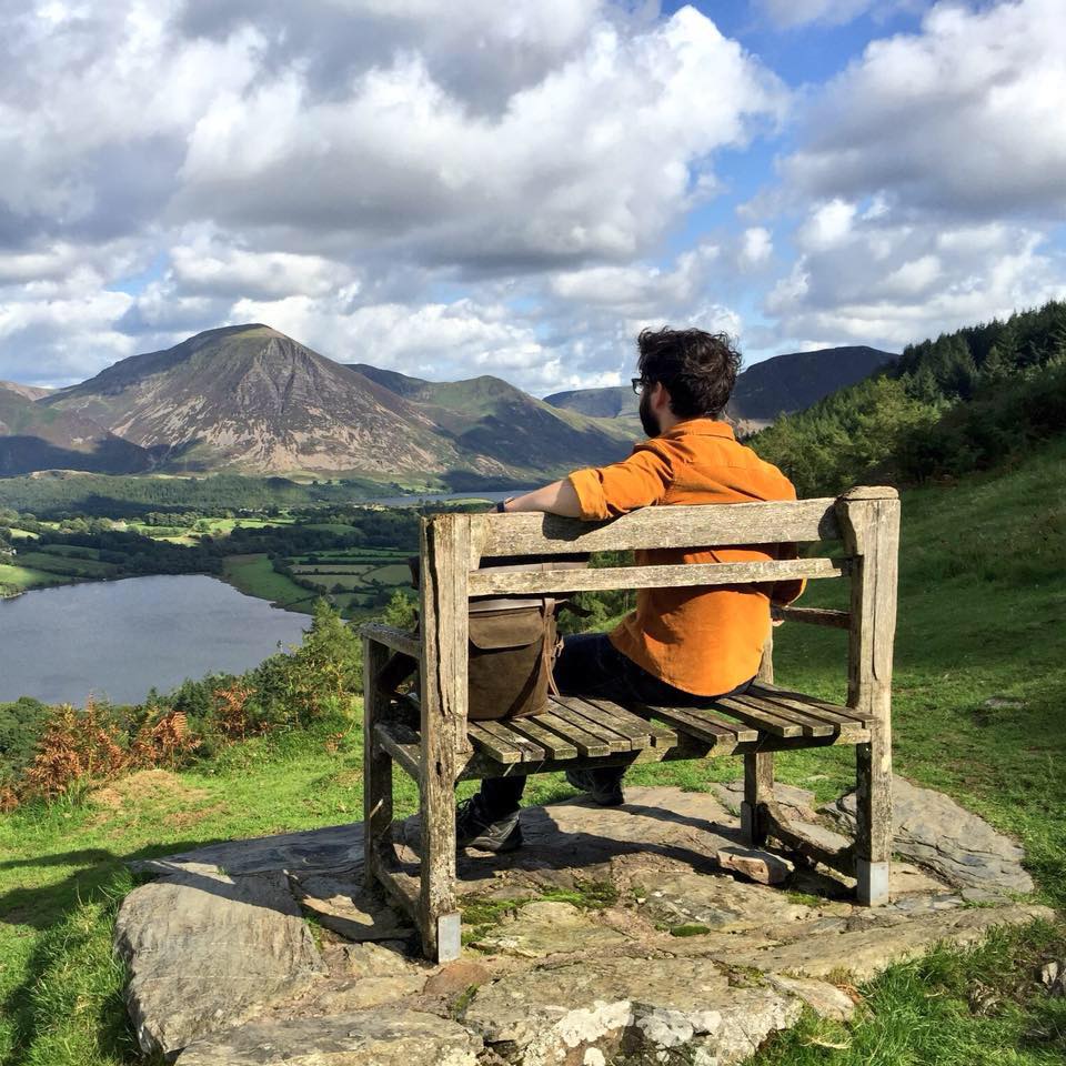 Ross Connell overlooking Loweswater in Lake District