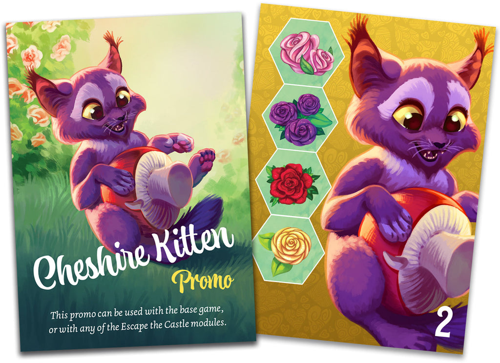 Cheshire Kitten Promo Card - Paint the Roses