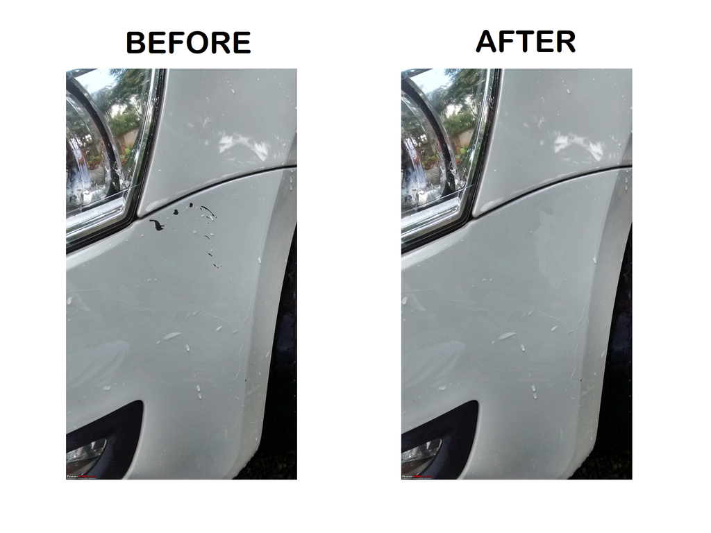 VW Touch Up Paints before after auto paint uk