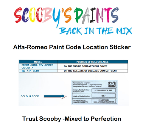 Alfa-Romeo-Car-Paint-Code-Location-Sticker-Plate