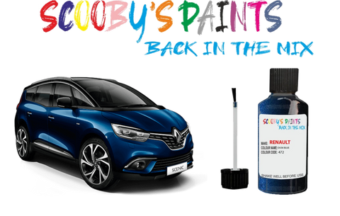 Renault Scenic Touch up paint scratch Repair blue