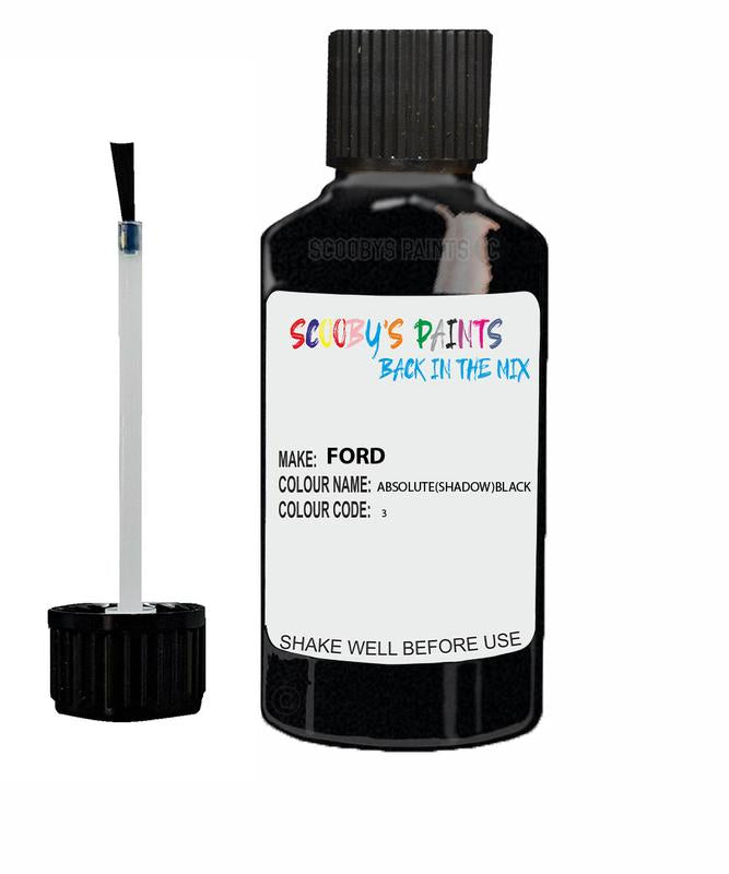 FORD FOCUS ABSOLUTE(SHADOW)BLACK Code 3 Touch Up Paint 2015-2019