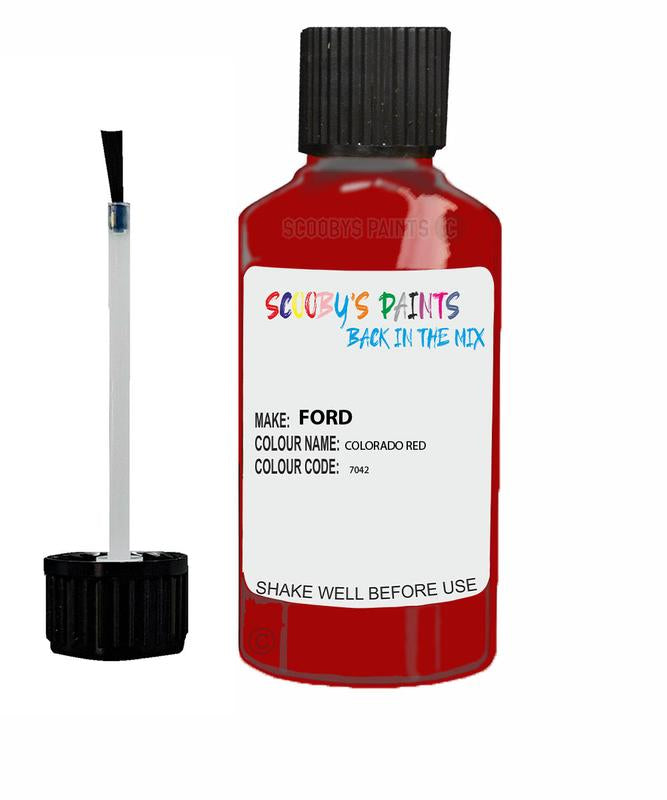 FORD FOCUS COLORADO RED Code 7042 Touch Up Paint 2000-2020