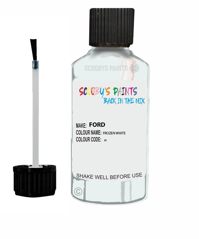 FORD FOCUS FROZEN WHITE Code W Touch Up Paint 2006-2020