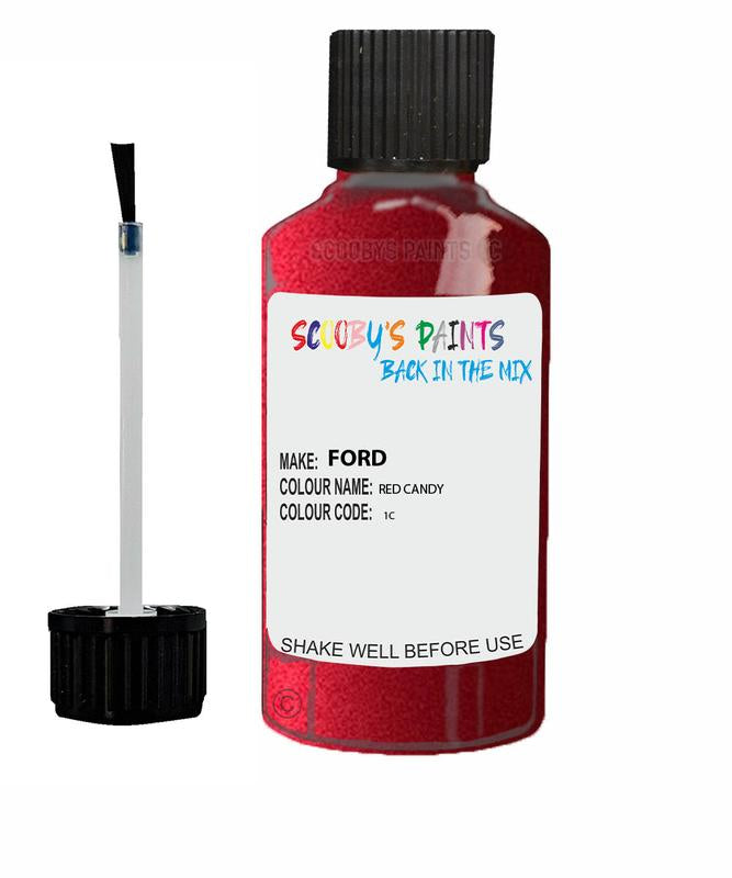 FORD FOCUS RED CANDY Code 1C Touch Up Paint 2011-2018