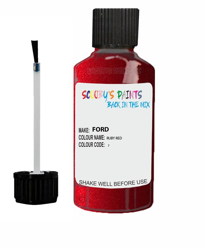 FORD FOCUS RUBY RED Code 7 Touch Up Paint 2012-2019
