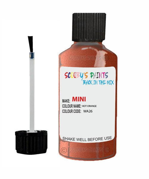 Paint For Mini Cooper Solaris Orange Code C1B Touch Up Paint