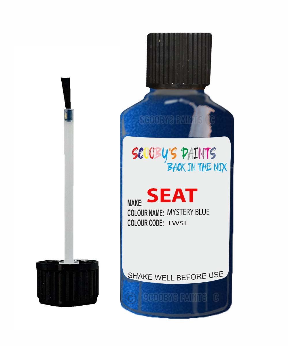 SEAT Leon MYSTERY BLUE Touch Up Paint Scratch Stone Chip