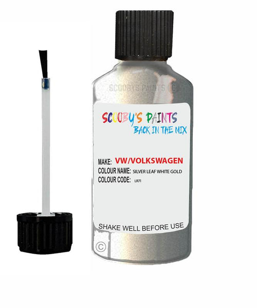 Paint For Vw Up Silver Leaf White Gold Code Lr7L Car Touch Up