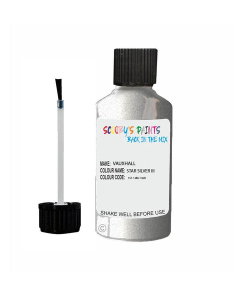 Vauxhall Astra Silver Car Stone chip Colour Touch up Paints