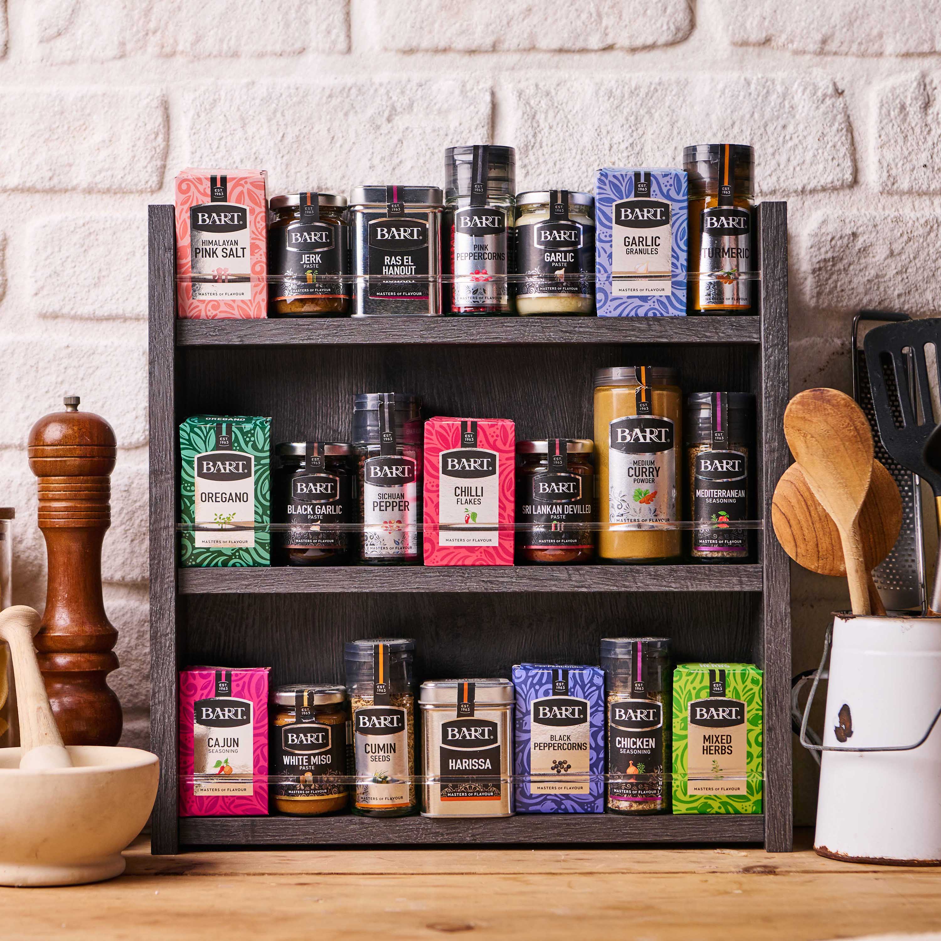 Limited Edition Spice Rack + 16 Spices Bundle – Bart Ingredients