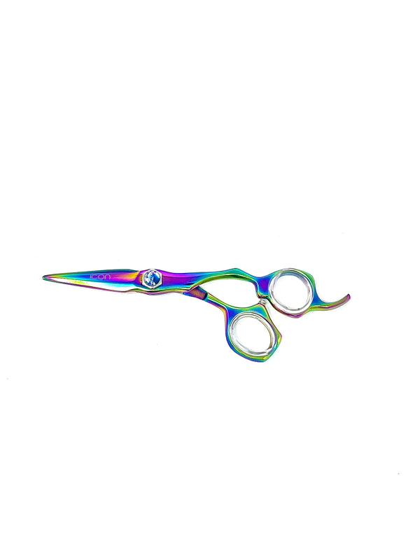 SUVORNA 5.5 Professional Barber Multicolor Titanium Razor Edge Hair Cutting of