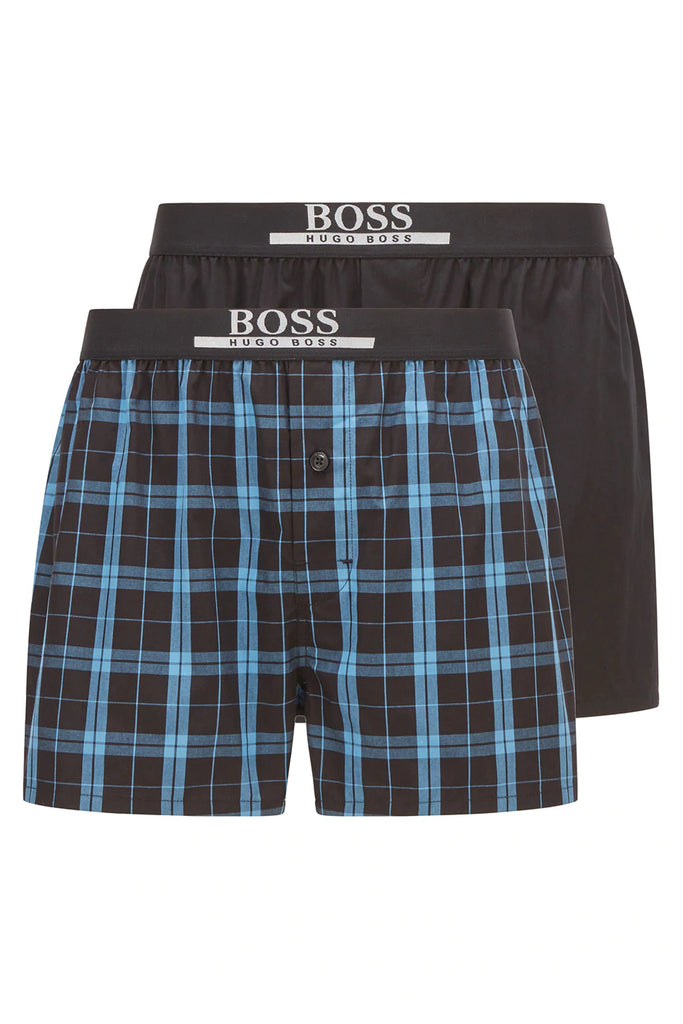 Ultra Soft Boxer Briefs - 2 Pack blk S by Boss Hugo Boss