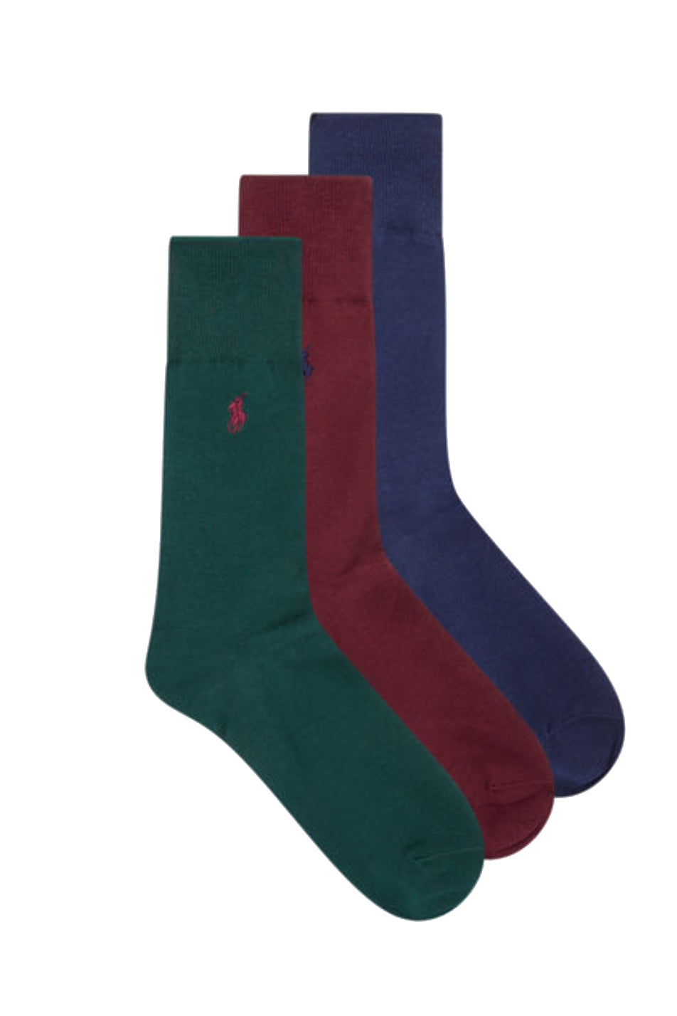 Polo Ralph Lauren Men's Mercerised Cotton Crew 3 Pack Socks — Pants & Socks