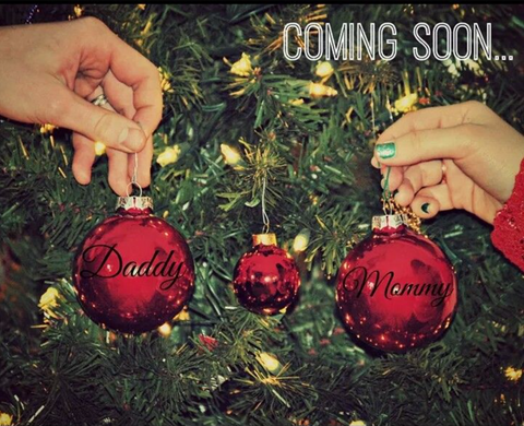 Mommy, Daddy, and Baby Ornaments