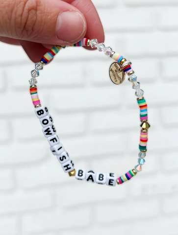 Bowfish Babe bracelet by Little Words Project