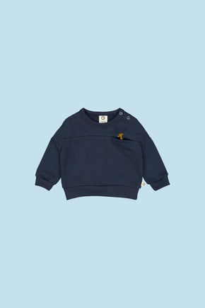 Night Blue Giraffe Sweatshirt (Baby Boy)