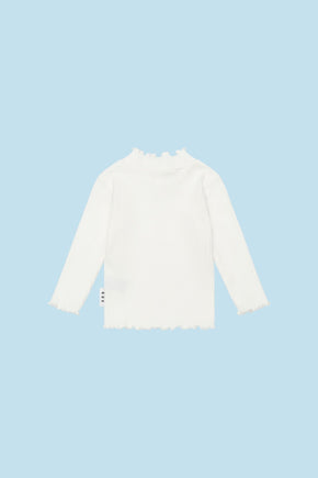 Almond Milk Rib Skivvy Top (Baby Girl)