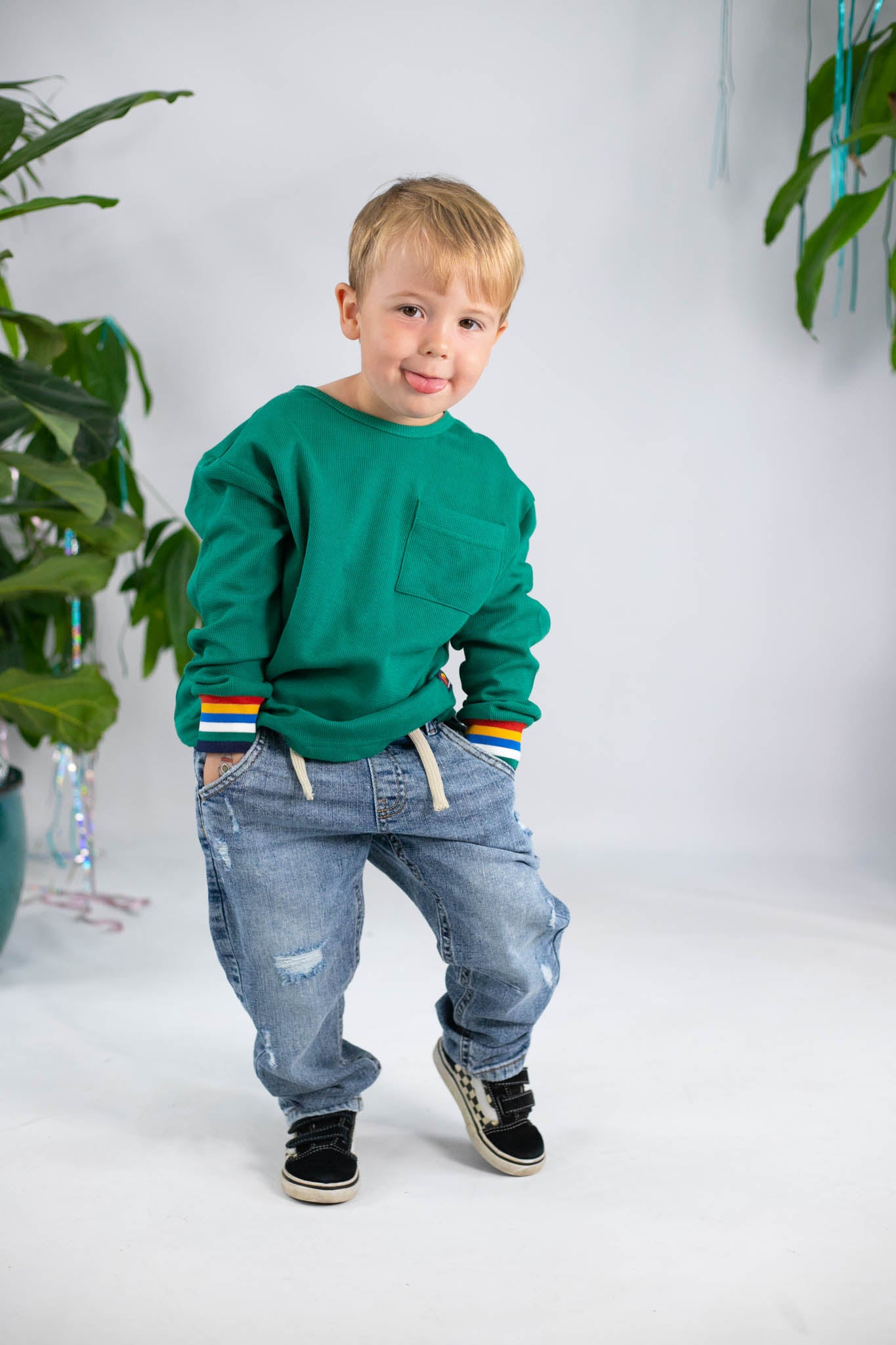 Oregano Layered Long Sleeve Shirt (Toddler Boy)