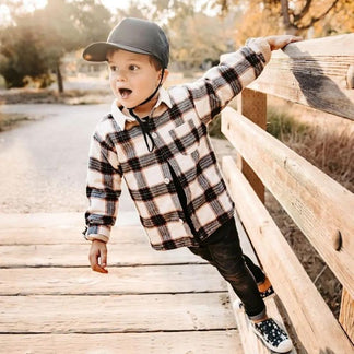 1pc Baby Boy'S/Girl'S Cute Fishing Hat With Bear & Cloud Print