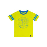 Rags Surfin Skelly Limeade Tee (Toddler + Little Boy)