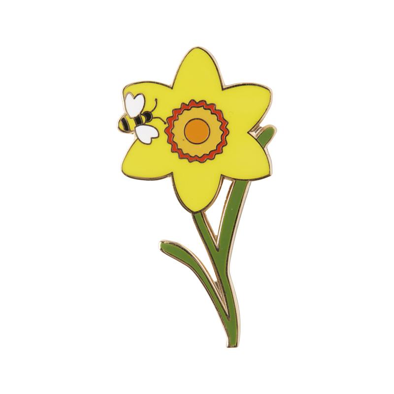Daffodil And Bee Enamel Pin Marie Curie Online Shop 5035