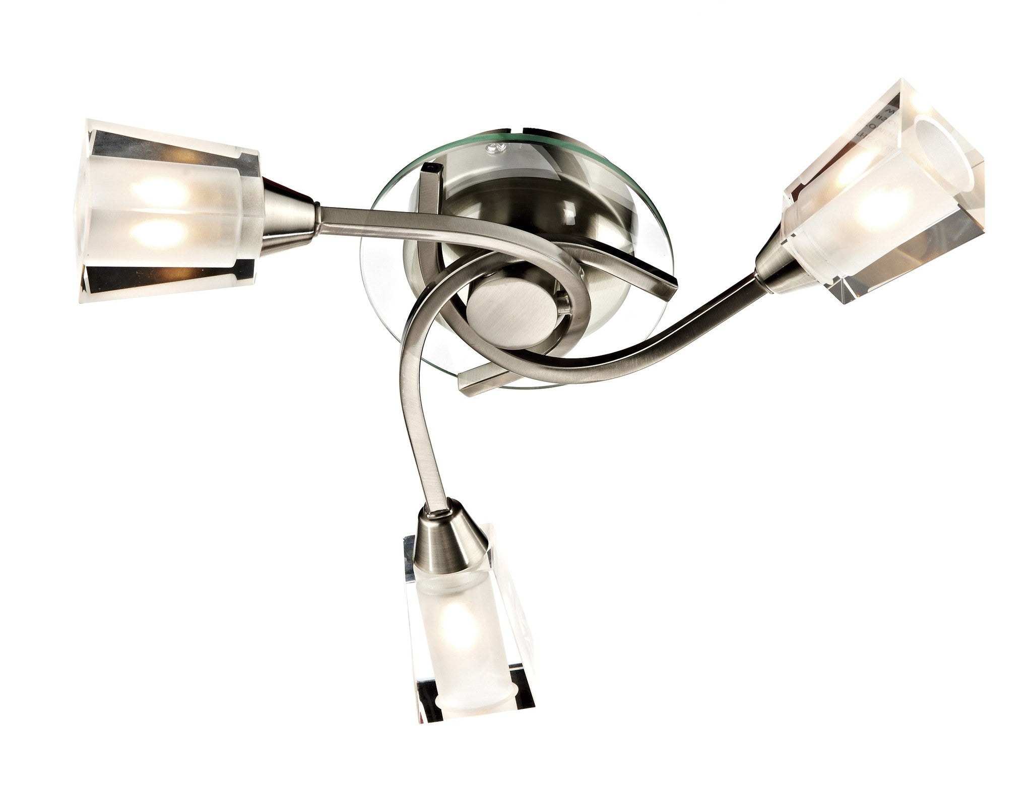 3 Arm ceiling light chrome