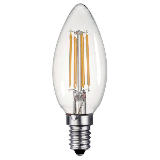 Clear Candle Lamp Warm White 4W LED E14 - ID 9559