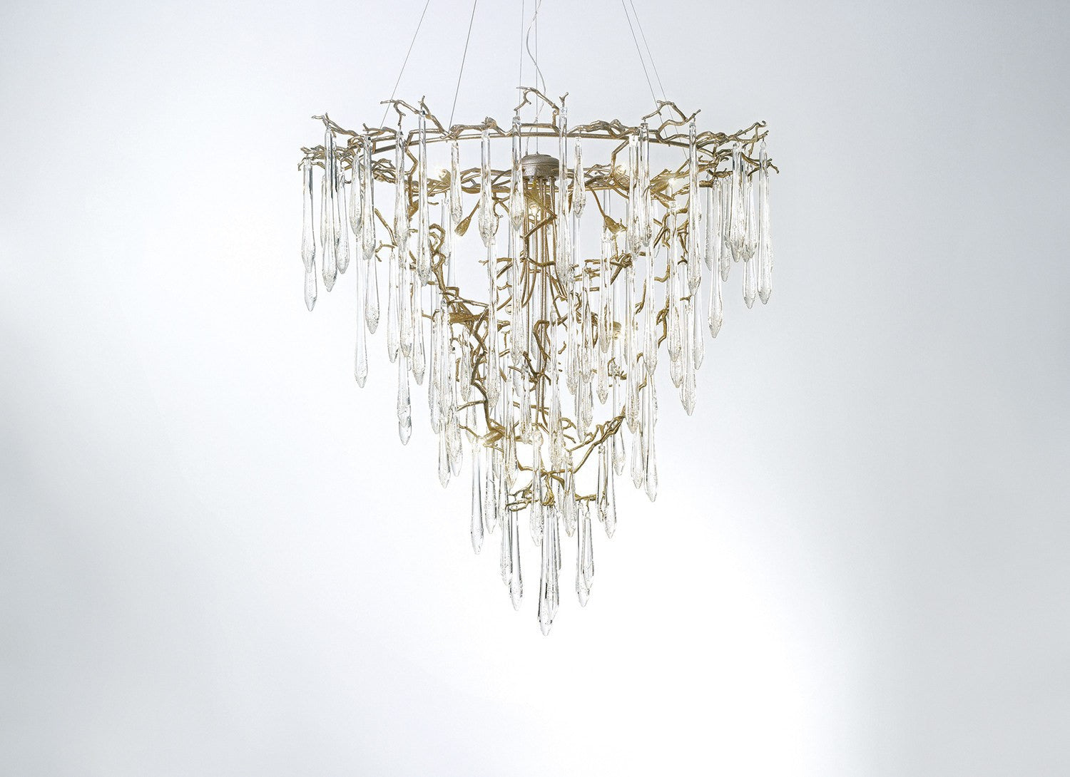 Serip Aqua 8 Lamp Horizontal Organic Bespoke Chandelier – London ...