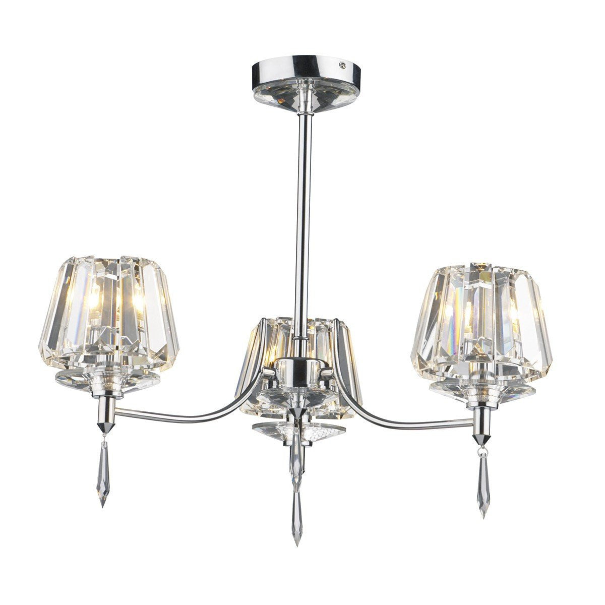 Barnes Cray Polished Chrome 3 Arm Ceiling Light Id 4501 London