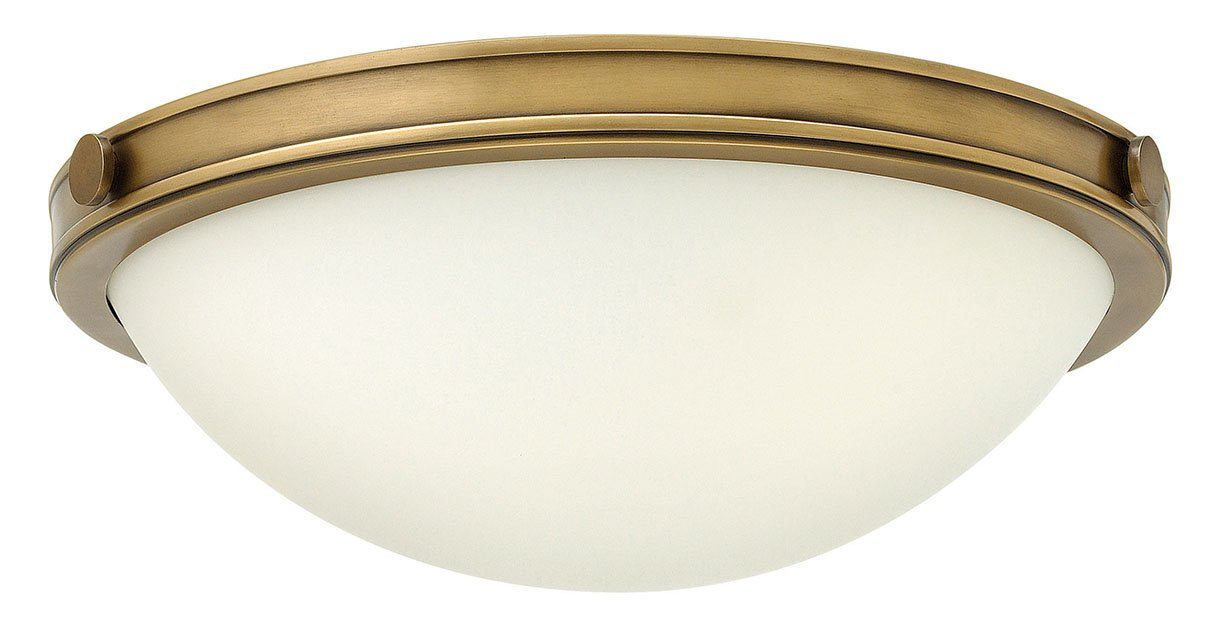 Heritage Brass Small Two Light Flush Mount Ceiling Light Id 7083