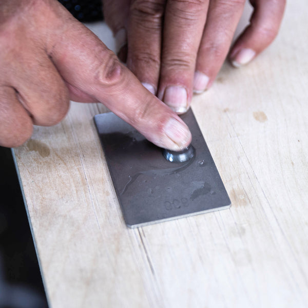 how to sharpen carbide inserts using a diamond credit card stone