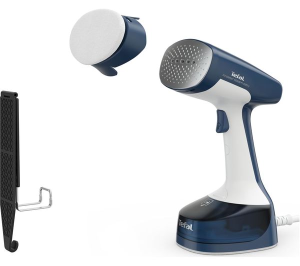 TEFAL TieDex UK DT7130G0 Access Steam Easy Blue & White Clothes Steamer
