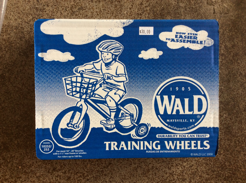 wald 10252 bicycle training wheels