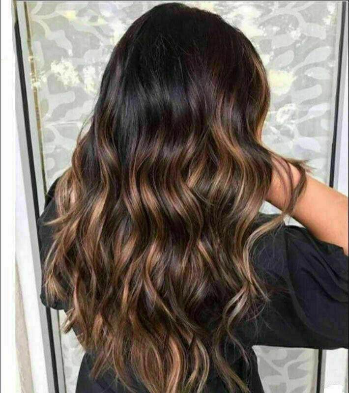 Luxury Dark Brown Balayage Highlight 100% Human Hair Swiss 13X4 Lace F –  Dolly Luxury Hair