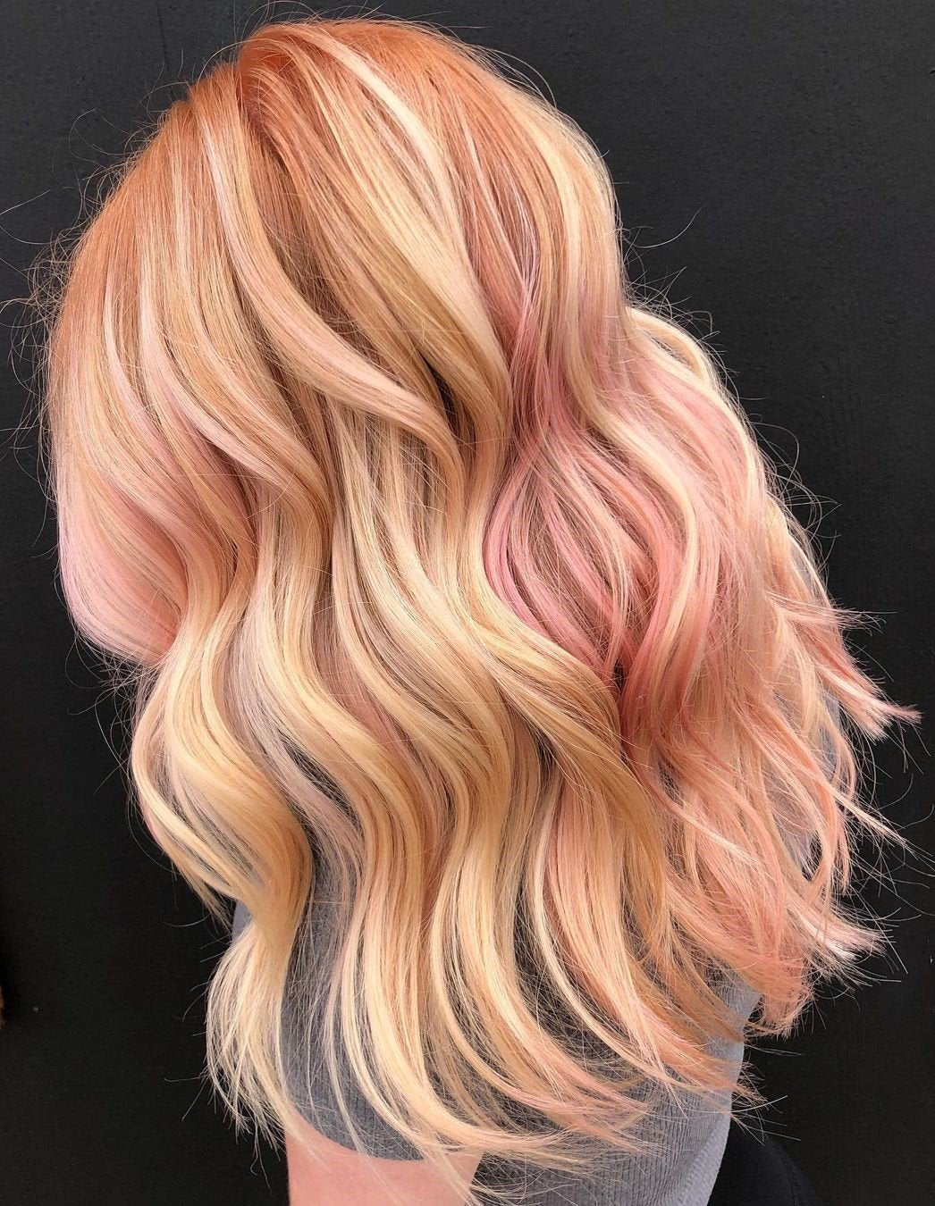 Luxury Rose Gold on Blonde Hair Balayage 100% Human Hair Swiss 13x4 La –  Dolly Luxury Hair