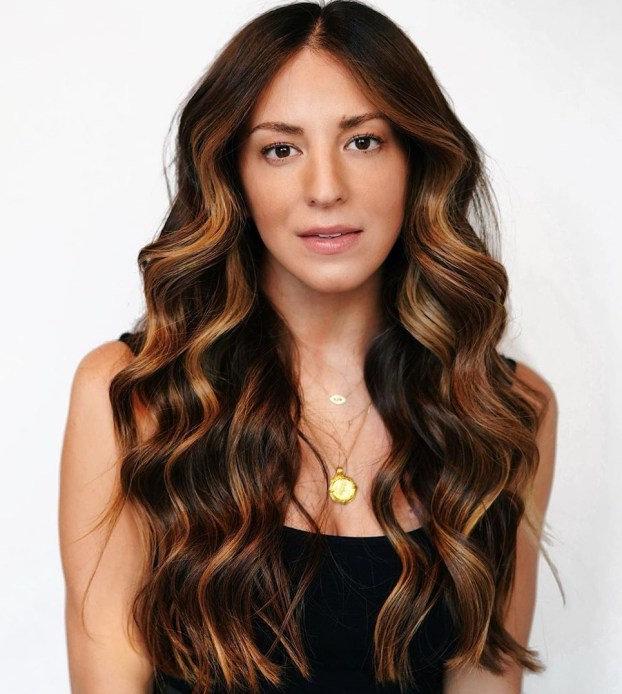 30 Balayage Colors For SunKissed Dark Hair